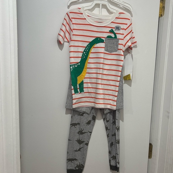 Hanna Andersson Other - BNWT Striped Dinosaur Kids Pajamas Set